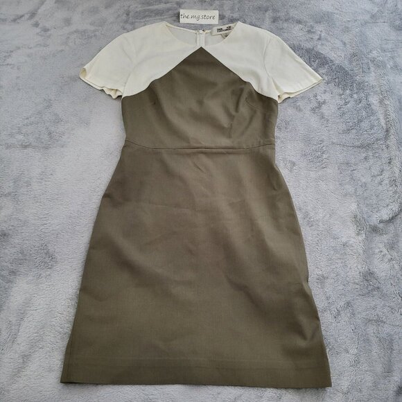 Diane Von Furstenberg Tailored Midi Dress Women's Sz 2 Pre-owned - Picture 1 of 6